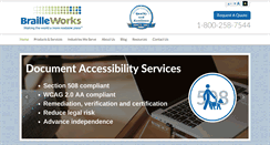 Desktop Screenshot of brailleworks.com