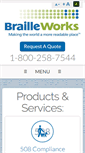 Mobile Screenshot of brailleworks.com